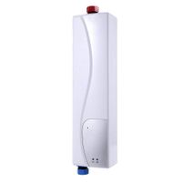 yanQxIzbiu 220V 3000W Kitchen Bathroom Mini Instant Electric Tankless Water Heater EU Plug - White