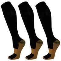 Compression Socks For Men & Women-3 Pairs,15-30mmHg is Best For Running,Athletic,Medical,Pregnancy and Travel （L/XL)