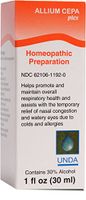 UNDA - Allium Cepa Plex - Homeopathic Remedy to Help Temporarily Relieve Symptoms of Cold and Allergies - 1 fl. oz.