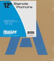 Headline Sign - Letter Stencil Set, 12-Inch Capital Letters A to Z, Reusable