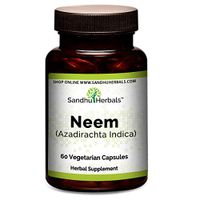 Neem (Neem Leaf) Extract 500 mg Per Serving Vegetarian Capsules 60 Ct| Helps Detox and rejuvenate| Bolsters Immune System