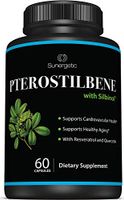 Premium Pterostilbene Supplement – Pterostilbene with Resveratrol & Quercetin – Supports Healthy Aging & Cardiovascular Health – Natural Source Pterostilbene 100mg per Serving – 60 Capsules