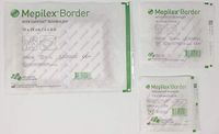 Mepilex Border Wound Dressing Bundle Pack (Contains 1 Each of: 3" x 3" - 4" x 4" - 6" x 8") Total of 3 Wound Dressings
