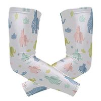 Men's UV Protection Arm Sleeve Cute Elephants with Dots Colorful Compression Arm Sleeve, Skin Protection Cooler Cycling Sleeves for Outdoor Activities to Cover Arms