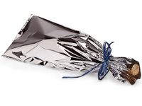 6.5" X 20" Metallic Wine Bags (Silver) 10 Bags