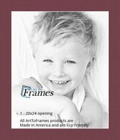 20x24 Merlot / Maple Leaf Custom Mat for Picture Frame with 16x20 opening size (Mat Only, Frame NOT Included)