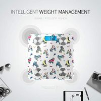 Colorful Retro Roller Skates Scale for Weight Bathrooms Scales Personal Weight Scale Tracks 8 Key Compositions Analyzer Sync with Fitness Apps 400 Lbs