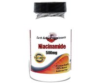 Niacinamide 500mg * 200 Capsules 100% Natural - by EarhNaturalSupplements