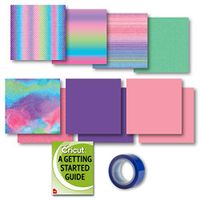 Cricut Infusible Ink Patterned Transfer Sheets, Watercolor Splash, Mermaid Rainbow, Purple and Pink Bundle