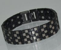 TITANIUM Power Energy Magnet Therapy BRACELET With Strong Magnets (LINK REMOVAL TOOL INCLUDED)- FREE “LED FLASHLIGHT WITH KEY CHAIN” WITH YOUR ORDER- 159BR