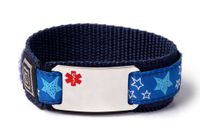 PENICILLIN Allergy Kids Sport Medical ID Alert Bracelet with Red Emblem for Children. Size 6.5" Max.