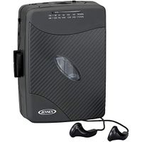 Jensen Stereo Cassette with AM/FM Radio, Audio Out, and Earbuds