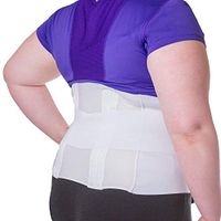 BraceAbility Plus Size 6XL Bariatric Back Brace | Obese Support Girdle for Lower Lumbar Back Pain in Big & Tall, Extra Large, Heavy or Overweight Men and Women (Fits 74"-80" Hips)