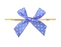 9 Color Thistle Gift Bows,Twist Tie Bows for Bakery Candy Lollipop Cello Bag(50 Pack)