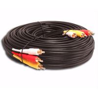 Yovus 3 RCA Gold Audio Video Composite Cable (35ft)