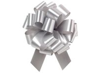 10 Count Silver 8 Inches Pull Bows Ribbon for Thanksgiving Gift Box, Christmas, Birthdays - Gift Packaging (Silver, 8 inch (10 CT))
