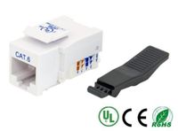 iMBAPrice@ (Pack of 10) Keystone Jack Tooless RJ-45 Cat-6 White (RJ45 Cat6 Tool Less)