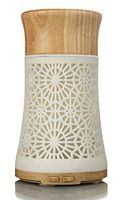 Jonphy Aromatherapy Essential Oil Diffuser, Ultrasonic Cool Mist Humidifier 120ml with BPA free and LED Night Light and Waterless Auto Shut-off for Office Living Room Bedroom (white)