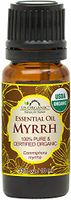 US Organic 100% Pure Myrrh (Commiphora myrrha) Essential Oil - Directly sourced from The Horn of Africa - USDA Certified Organic - Use Topically or in Diffuser - Suitable for All Skin Types (10 ml)