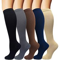 3/5 Pairs Compression Socks Women & Men - Best Medical,Nursing,Hiking,Travel & Flight Socks-Running & Fitness