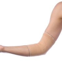 Body Sport Slip On Elbow Compression Sleeve, Large