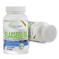 Best Organic Flaxseed Oil Softgels - 1000mg Premium, Virgin Cold Pressed from Flax Seeds - Hair Skin & Nails Support - Omega 3-6-9 Supplement - 100 Count - More Than 3 Month Supply!
