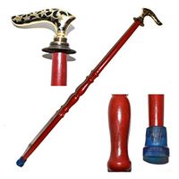 Nautical World Wooden Walking Stick for Women and Men - Wooden Walking Cane Hand Carved Stick with Brass Handle, Affordable Gift Decorative Walking Cane Fashion Statement for Men/Women/Seniors/Grandp