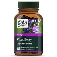 Gaia Herbs Vitex Berry, Chasteberry, Hormone Balance for Women, Vegan Liquid Capsules, 60 Count
