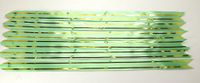 50Pcs Bow Festival Assorted Colors PVC Pull Bows/Christmas Gift Knot Ribbon Strings for Gift Wrapping or Floral Decoration, 1.2 * 20cm (Green)