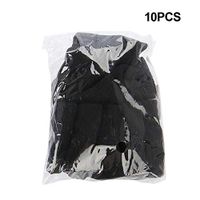 10Pcs Stretchy Flexible Fingers Sleeve Support Finger Protector Sports Band Wraps(Black)