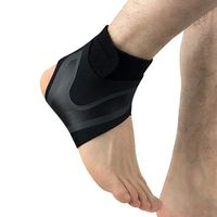 Usstore 1PC Sports Protect Ankle Socks Adjustable Anti-Sprain Ankle Support Elastic Brace Guard Football Basketball Sock (XL, Black (Right))
