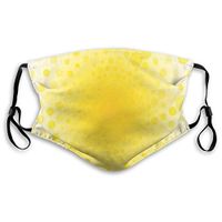 Fashion Comfortable Windproof mask,Abstract Small Circular Dots Patterns and Forms Centered Sun Spot Chic Decorative Art Home,Printed Facial Decorations for Unisex S