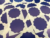 Minilabel 51mm Wavy Edge , Certificate Wafer Company Seal Labels , Stickers For Embossing , Awards & Rewards Gloss Dark Blue