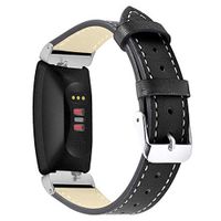 Lyperkin Fitbit Inspire HR & Inspire Bands, Luxury Leather Bracelet Replacement Wristband Accessories Compatible with Fitbit Inspire HR & Inspire Smart Watch W-02