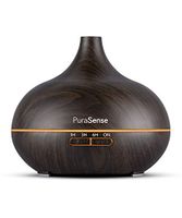 PuraSense Ultrasonic Aromatherapy Essential Oil Diffuser, 550ml Cool Mist Humidifier with Color LED Lights Changing and Waterless Auto Shut-off for Office Home Bedroom Living Room Study Yoga Spa