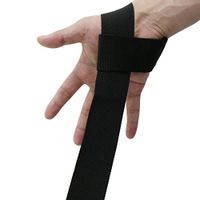 uxcell Black Weight Lifting Training Handlebar Strap Support Wrist Wrap Fitness Band