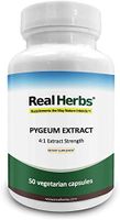 Real Herbs Pygeum Bark Extract - Derived from 2,000mg of Pygeum Bark with 4 :1 Extract Strength - Supports Urinary Tract Health, Improves Sexual Function – 50 Vegetarian Capsules