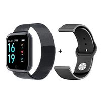 Veecome P70 Smart Watch Blood Pressure Measurement Heart Rate Monitor Fitness Bracelet Watch Women Men Smartwatch Support iOS Android Black