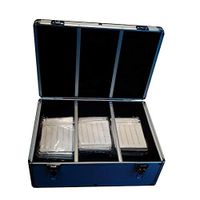 MegaDisc Black 510 CD DVD Blu-Ray Aluminum Like Storage Case Box with Hanger Sleeves