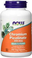 NOW Supplements, Chromium Picolinate 200 mcg, 250 Veg Capsules