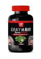 Gray Hair Root Concealer - Gray Hair Reverse Complex - Natural Solution - Powerful Results - Saw Palmetto Root - 1 Bottle (60 Capsules)