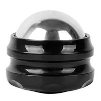 GeToo Cold Massage Roller Ball - 2.1 Inches Cryosphere Ball Stays Cold for 6 Hours, Ice Therapy Deep Tissue Massage, Great for Recovery and Pain Relieve，Black