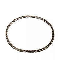 Men's Punk Black Gold Titanium Steel 46PCS 4 Elements Germanium Magnetic Therapy Chain Necklace for Pain Neck Arthritis Headaches Relief