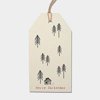 East of India Woodland Christmas Gift Tags Set of 6 Cream