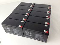 12V 7Ah (from SPS) Sealed Lead Acid Replacement Battery (10 Pack) for APC Back-UPS ES750G RBC17