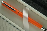Cross Sheaffer, Matte Tangerine with polished Appointments Ballpoint Pen with Stylus and a matching Sheaffer Jounal set