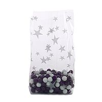 Stars Silver Cello Bags 5" X 3" X 11 1/2" Halloween - 1.2 mil Thick