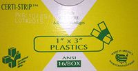 607 - Certi Strips Plastic 1" x 3" 16/Unit