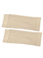Presadee Men's Compression Slimming Arms Toning Elbow Support Sleeve, Beige, 2 Ounce