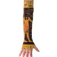 FRS Ltd Unisex Cooling Arm Sleeves Ancient Egyptian Hieroglyphs UV Sun Protection Arm Perfect for Driving Fingerless Breathable Gloves (1 Pair)